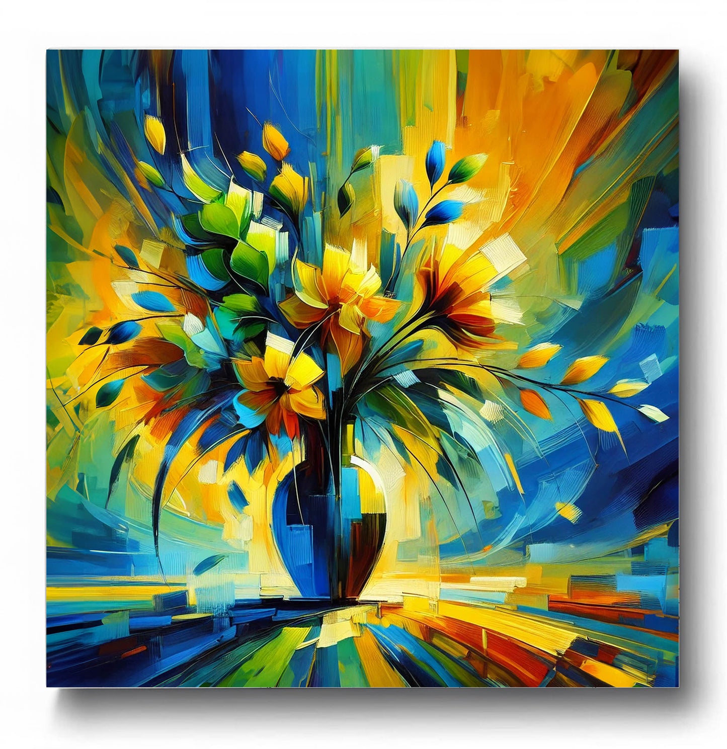 Canvas Wall Art - Abstract Flowers