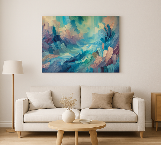Canvas Wall Prints - Cool Tones 100cm x 60cm