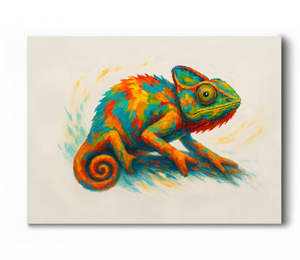 Canvas Wall Art of a Chameleon