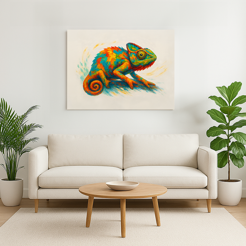 Chameleon Canvas Wall Art