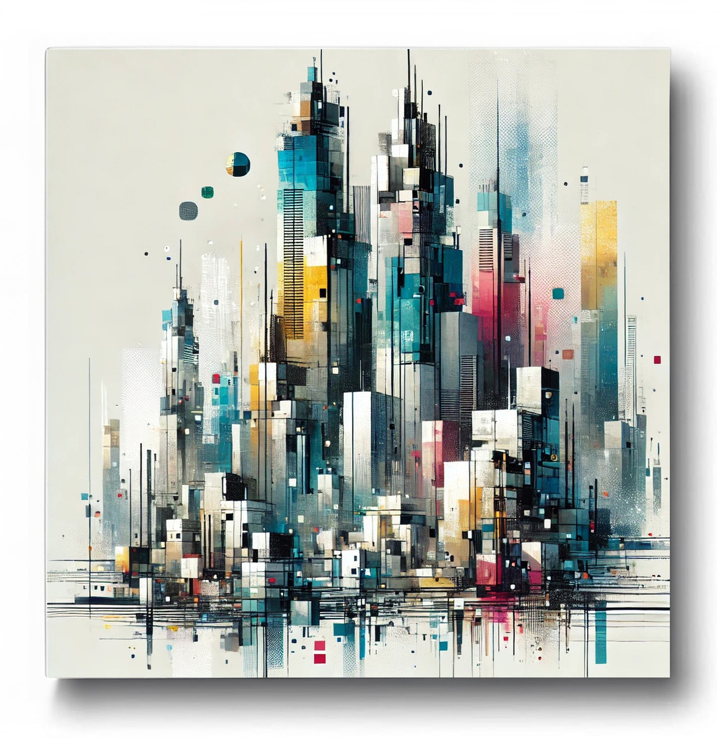 Canvas Wall Art - Abstract Cityscape