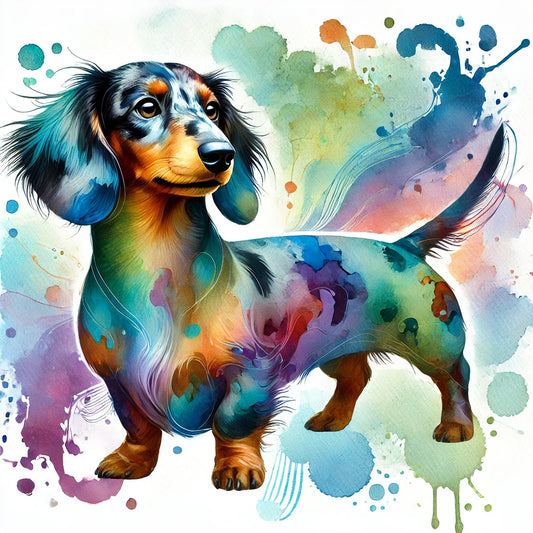 Watercolor Dachshund