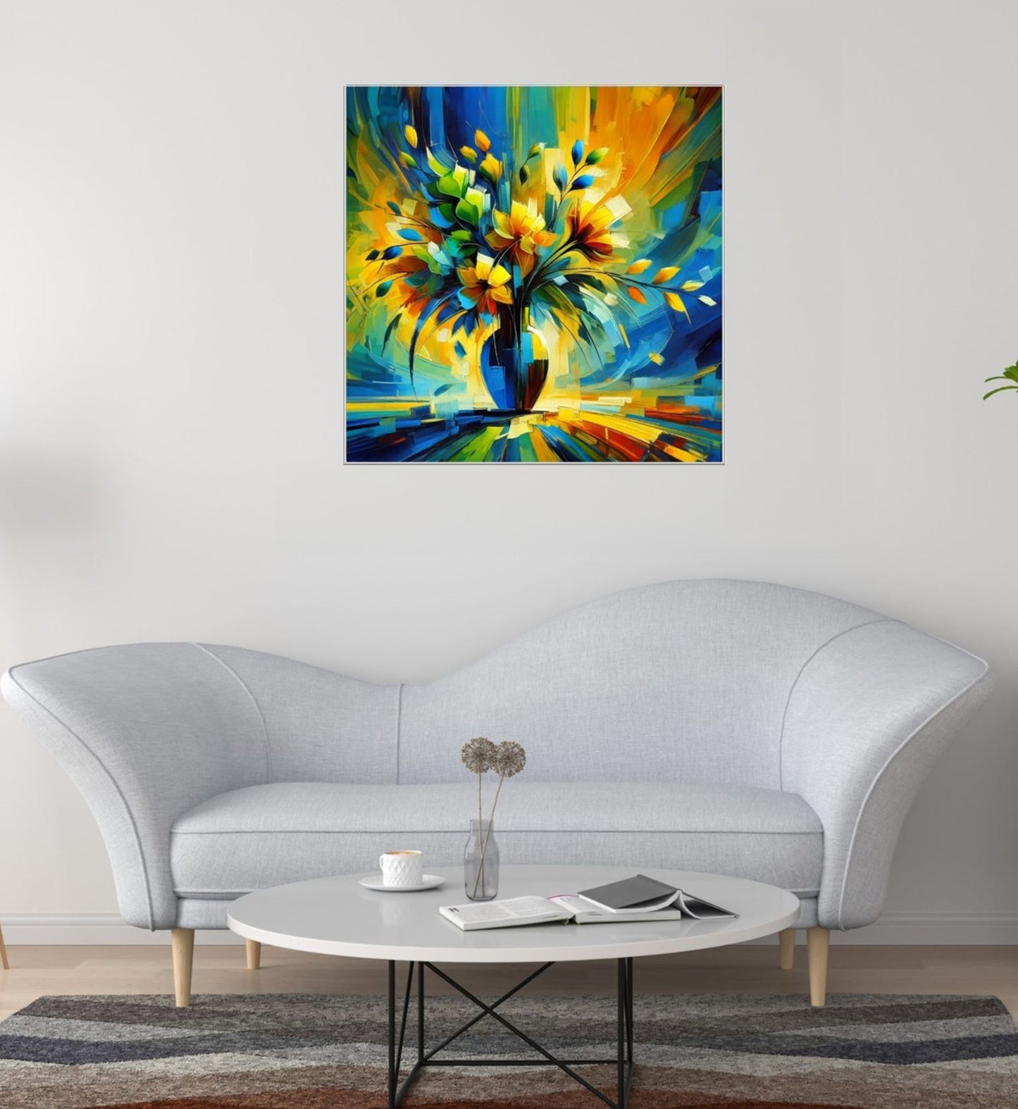 Canvas Wall Art - Abstract Flowers