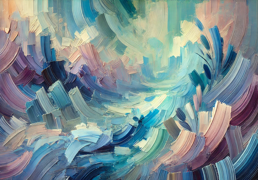 Canvas Wall Prints - Cool Tones 100cm x 60cm