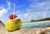 Personalised Image - Coconut Drink image