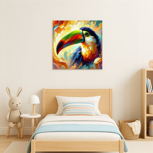 Canvas Wall Art - Colorful Toucan