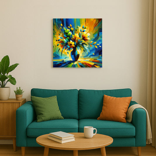 Canvas Wall Art - Abstract Flowers