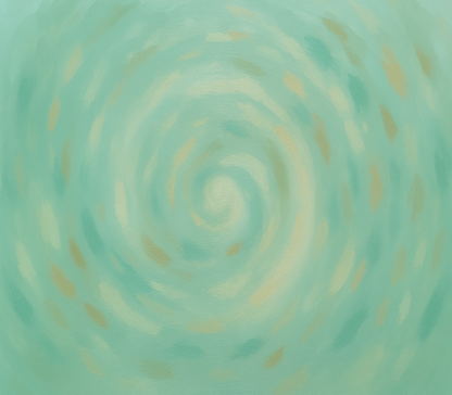 Abstract Canvas Wall Art - Mint Green - 80cm x 60cm