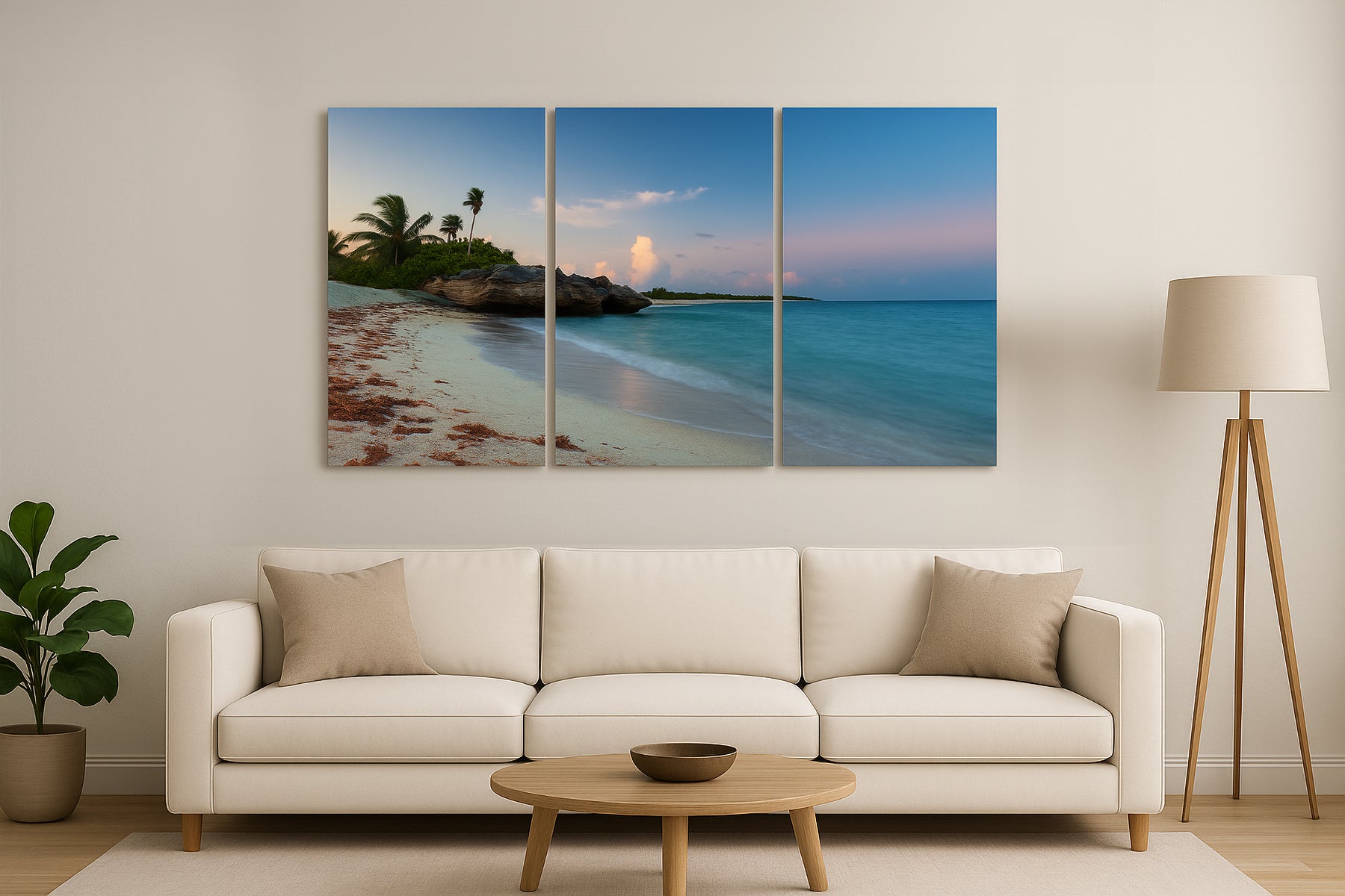 Canvas Wall Art Set of three prints